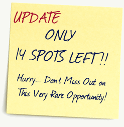 Only 14 Spots Left!!