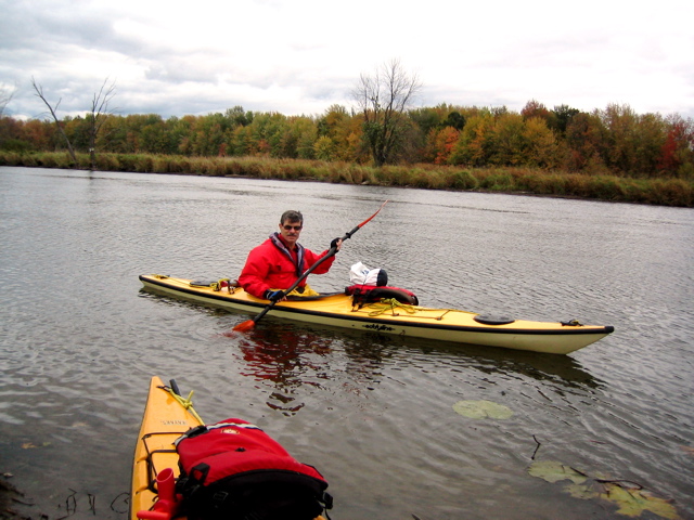 Charlie Paddling In Vermont